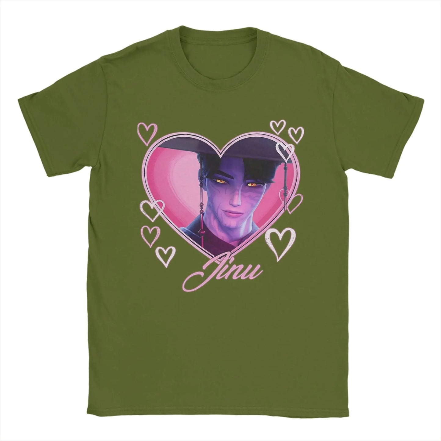 💘 Jinu Heart KPOP Demon Hunters Tee – Anime-Inspired Streetwear