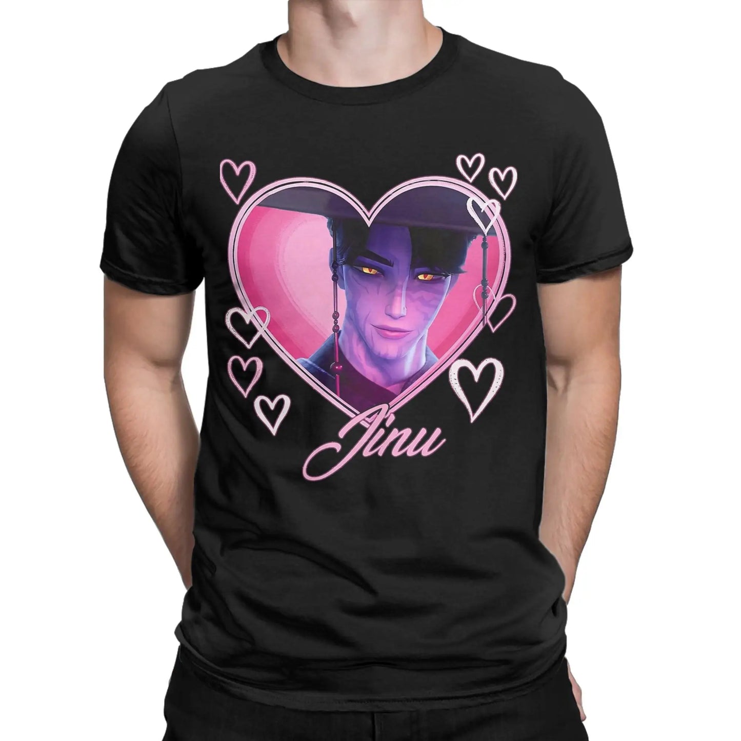 💘 Jinu Heart KPOP Demon Hunters Tee – Anime-Inspired Streetwear