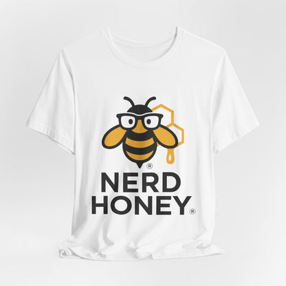 Nerd Honey Bee T-Shirt – Cute Geek Honeycomb Graphic Tee