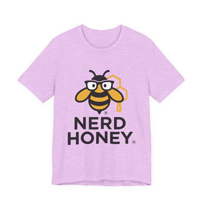 Nerd Honey Bee T-Shirt – Cute Geek Honeycomb Graphic Tee