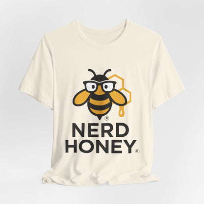 Nerd Honey Bee T-Shirt – Cute Geek Honeycomb Graphic Tee