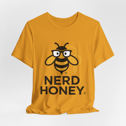Nerd Honey Bee T-Shirt – Cute Geek Honeycomb Graphic Tee