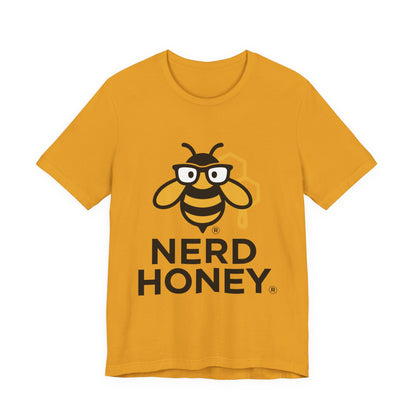 Nerd Honey Bee T-Shirt – Cute Geek Honeycomb Graphic Tee