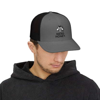 Trucker Cap — 'Nerd Honey' Bee Logo Snapback