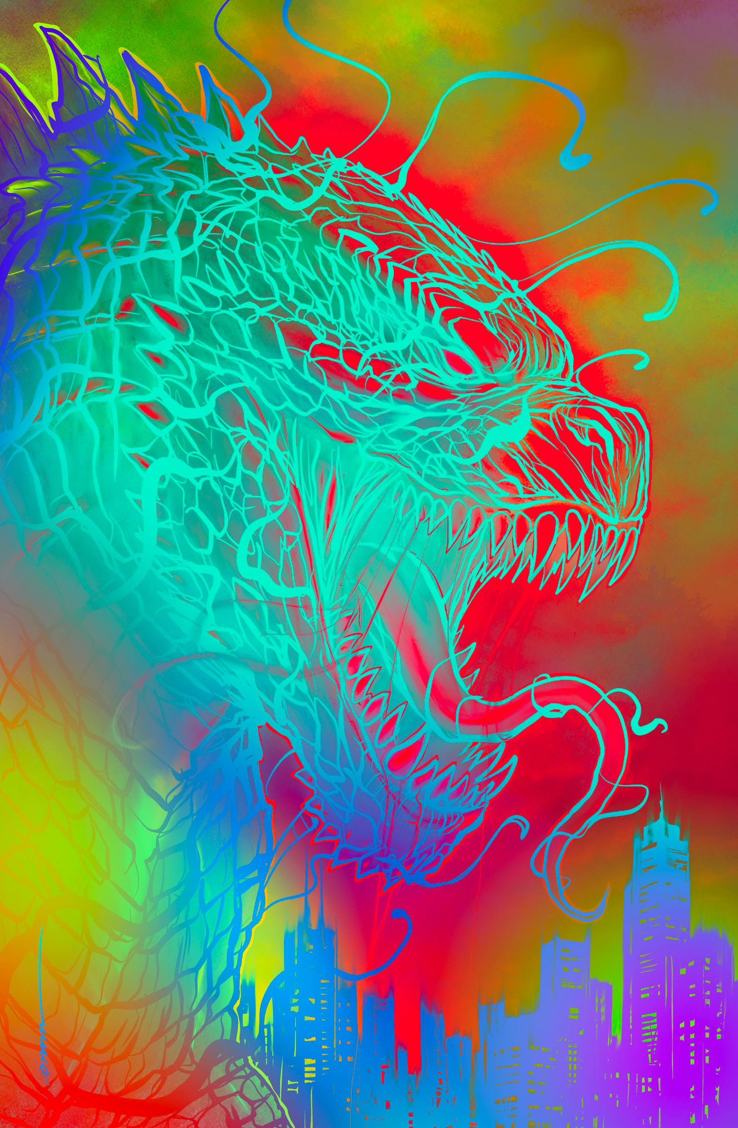 (KAIJU FOIL) KAIJU VS KONG-LIMITED- COVER BY GORKEM DEMIR(C2E2 EXCLUSIVE)
