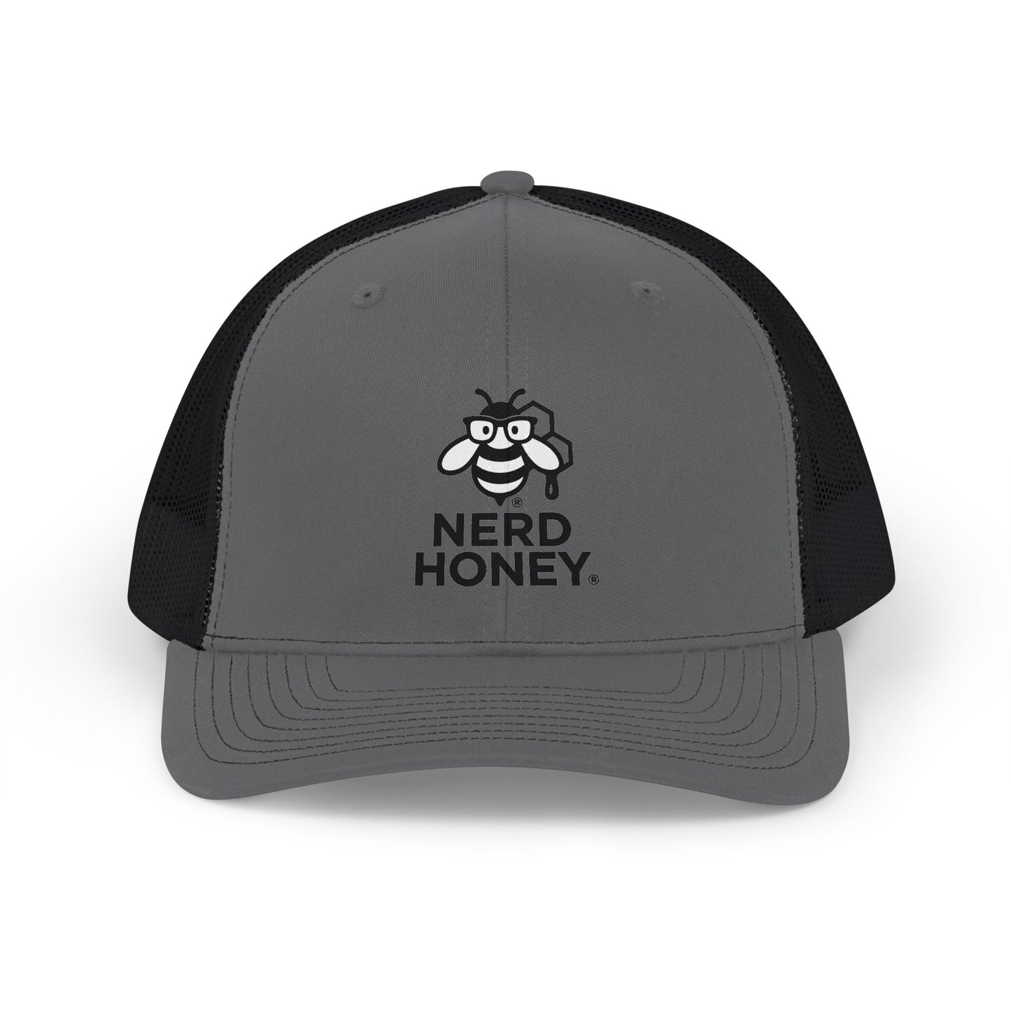 Trucker Cap — 'Nerd Honey' Bee Logo Snapback