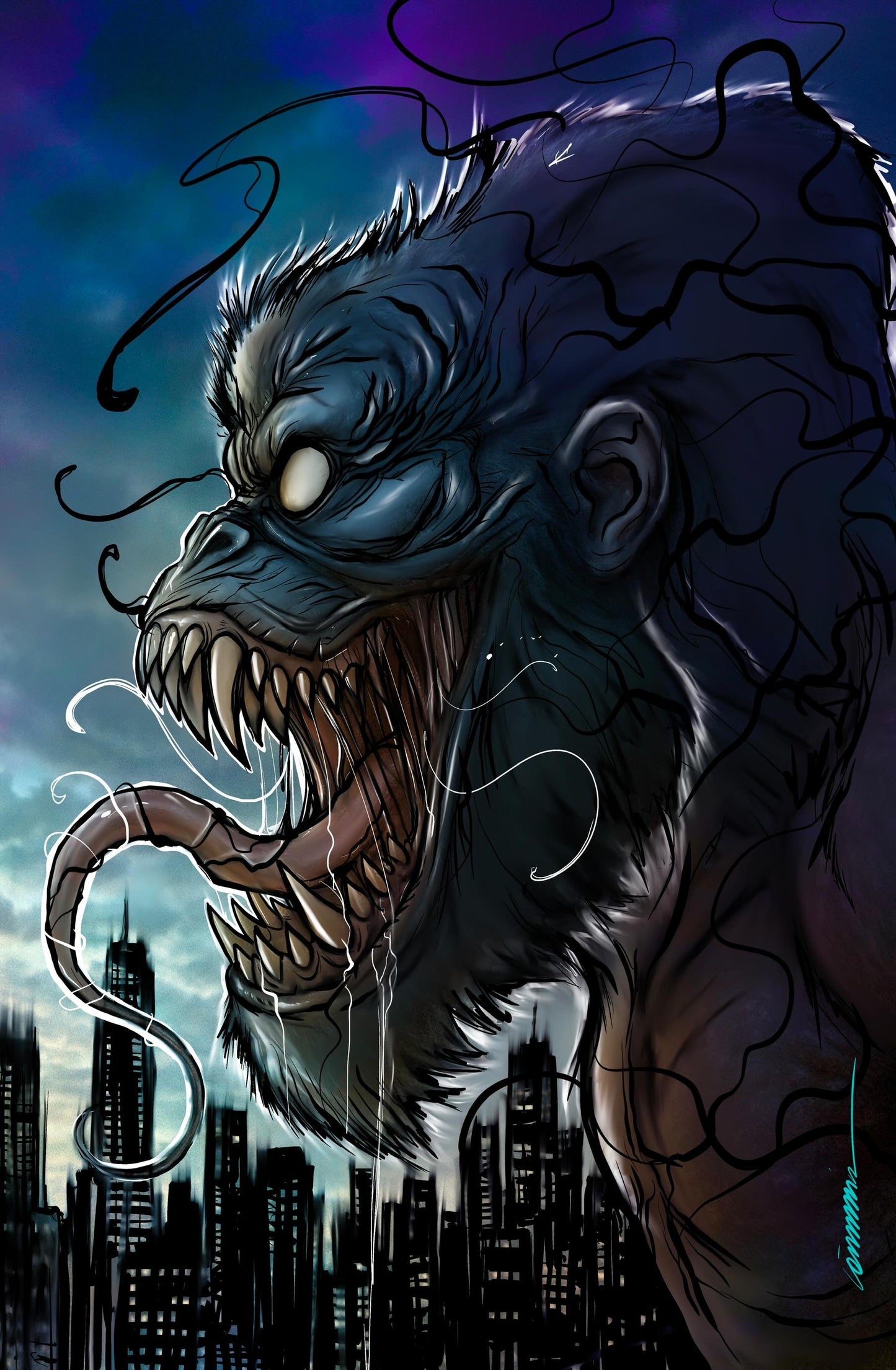 (KONG FOIL) KAIJU VS KONG-LIMITED- COVER BY GORKEM DEMIR(C2E2 EXCLUSIVE)