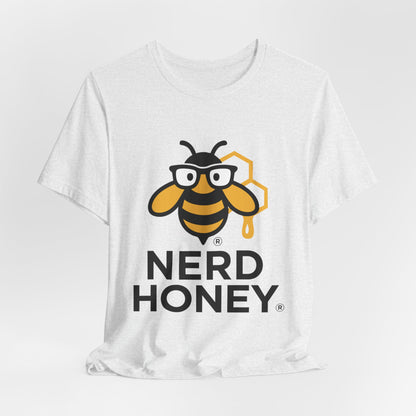 Nerd Honey Bee T-Shirt – Cute Geek Honeycomb Graphic Tee