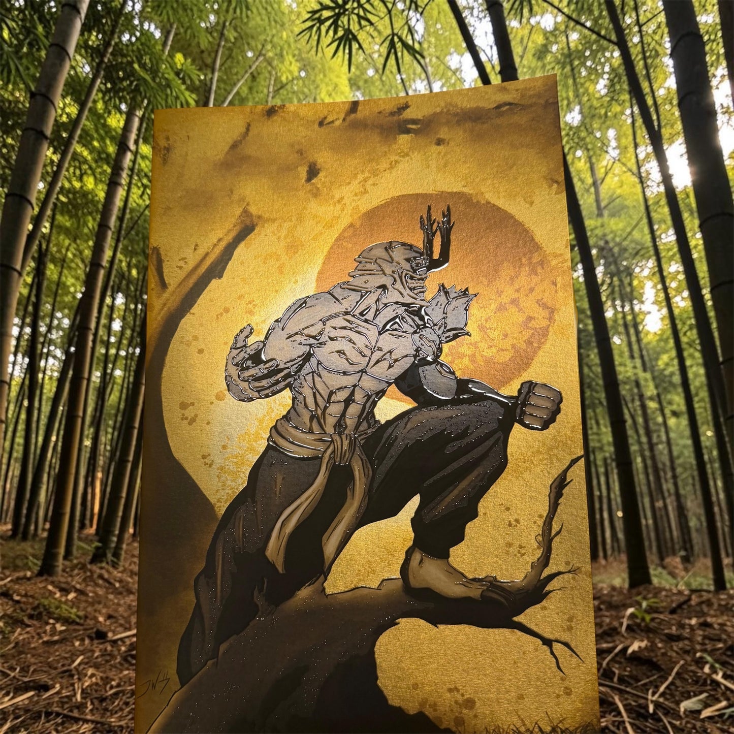 Jujutsu Kaisen: Gold Hanami – Anime Expo Nerd Honey Exclusive Drop 🎨 Original Artwork by Jordan Wadley 🔥 Limited Print Run Exclusive