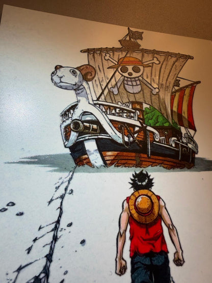 Luffy: Akira Homage – Anime Expo Nerd Honey Exclusive Drop 🎨 Original Artwork by Shehzan Qureshii 🔥 Limited Print Run Exclusive