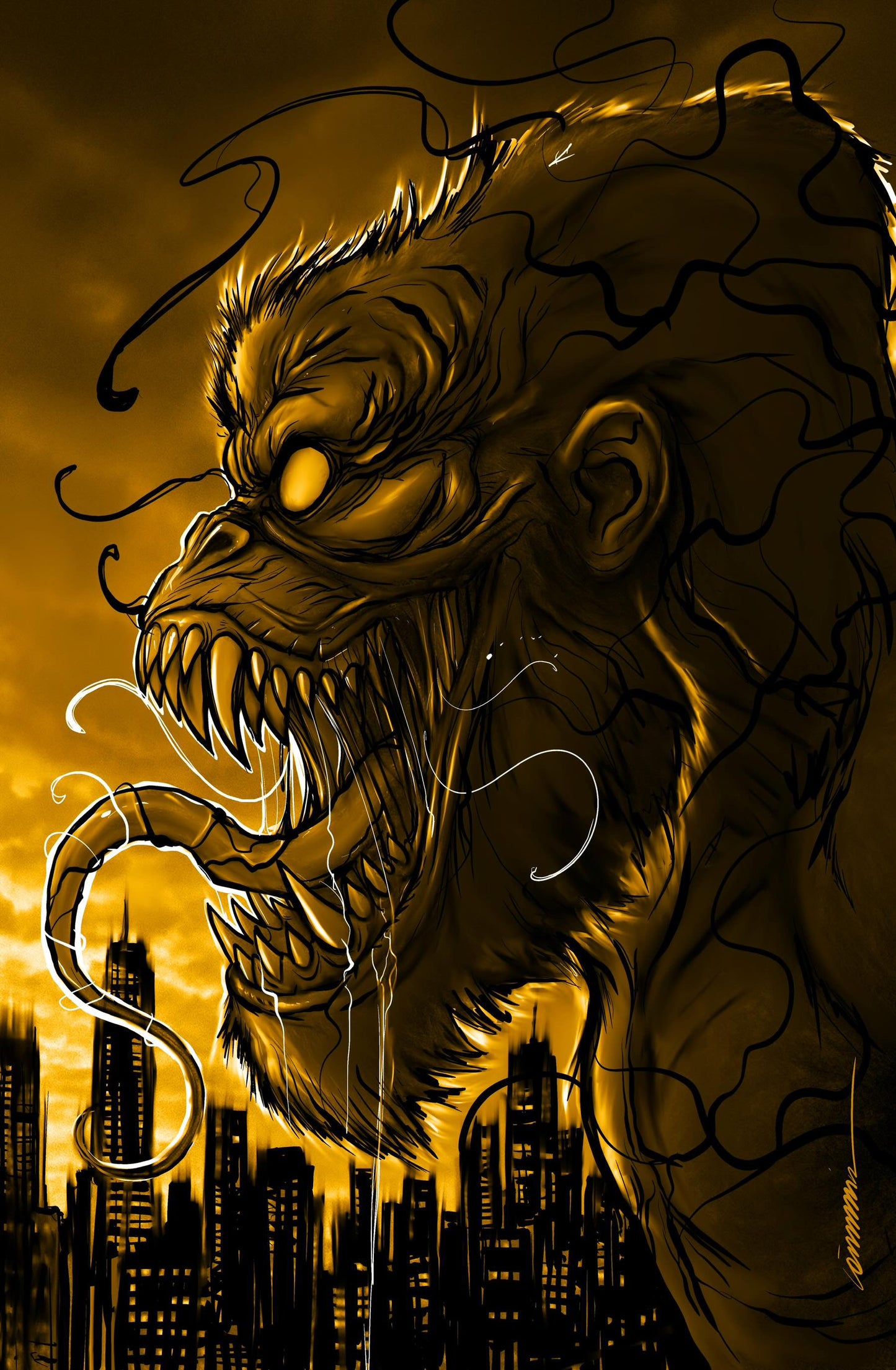 (KONG FOIL) KAIJU VS KONG-LIMITED- COVER BY GORKEM DEMIR(C2E2 EXCLUSIVE)