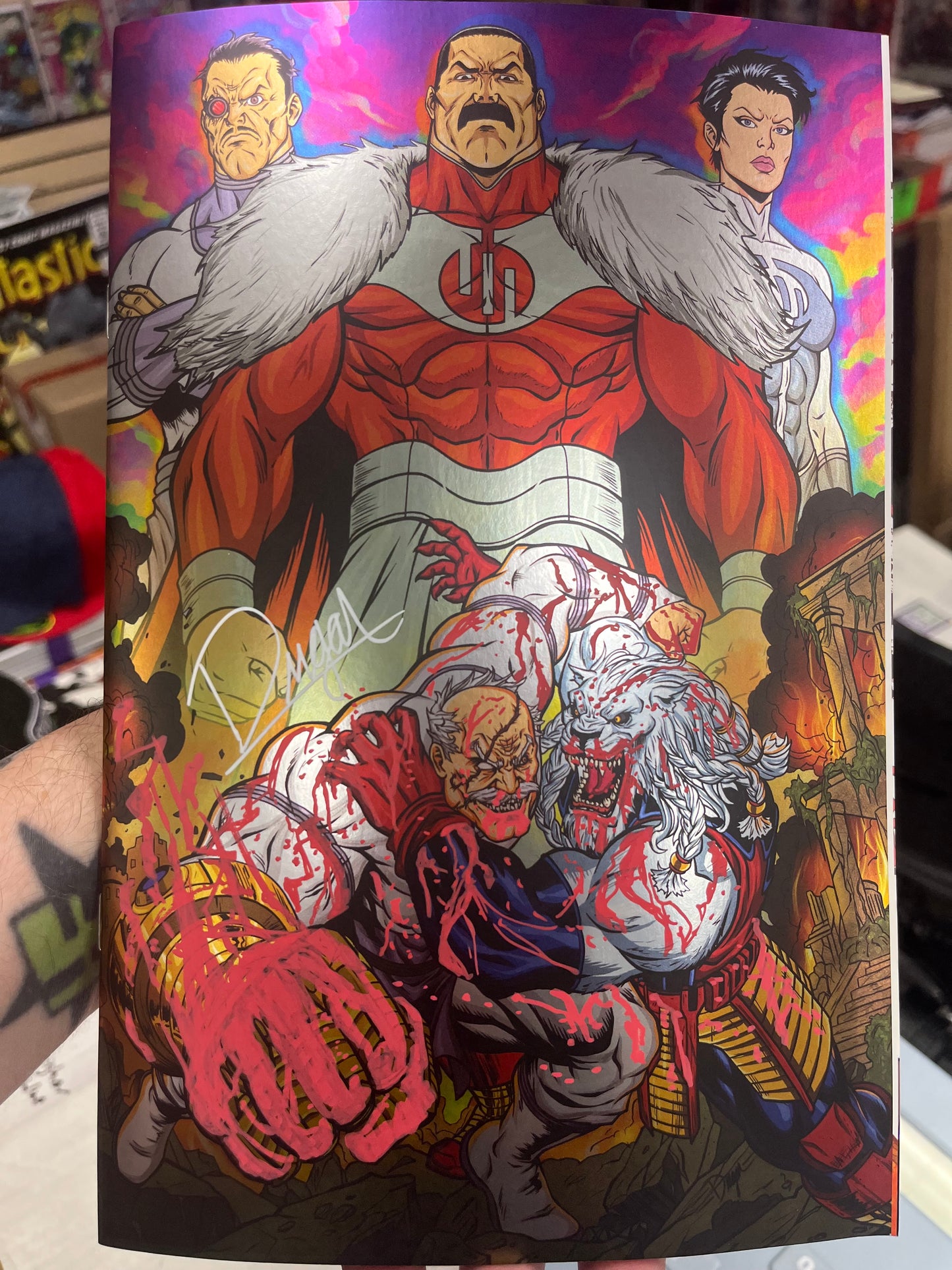 Invincible Universe: Battle Beast #12 Deegan Puchkors, Nerd Honey DragonCon Exclusive Virgin Foil Variant