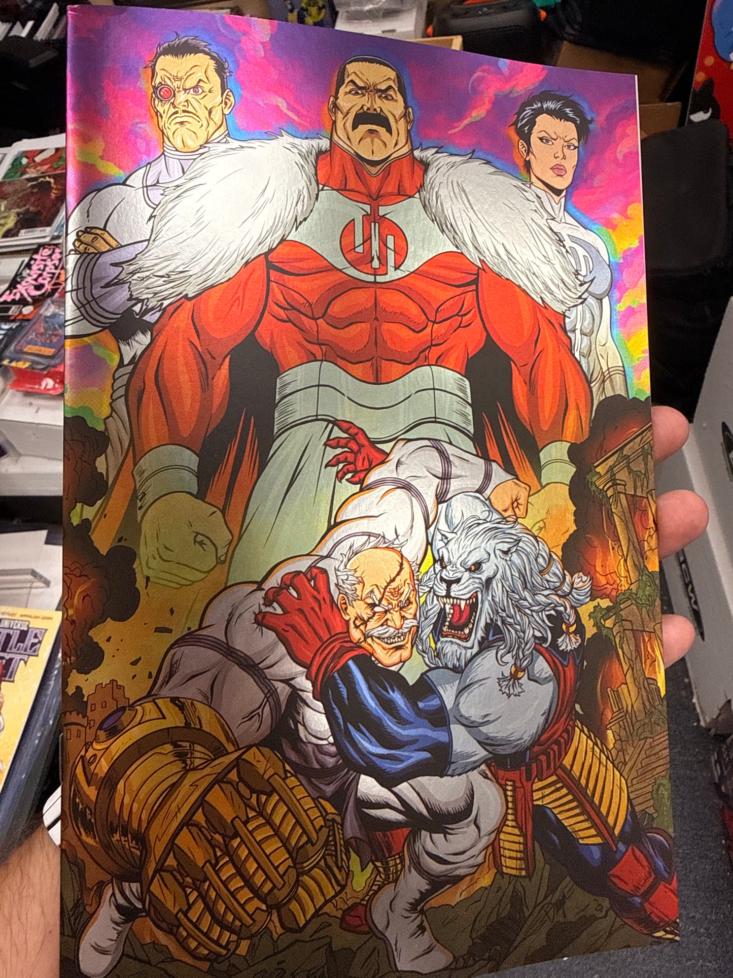 Invincible Universe: Battle Beast #12 Deegan Puchkors, Nerd Honey DragonCon Exclusive Virgin Foil Variant