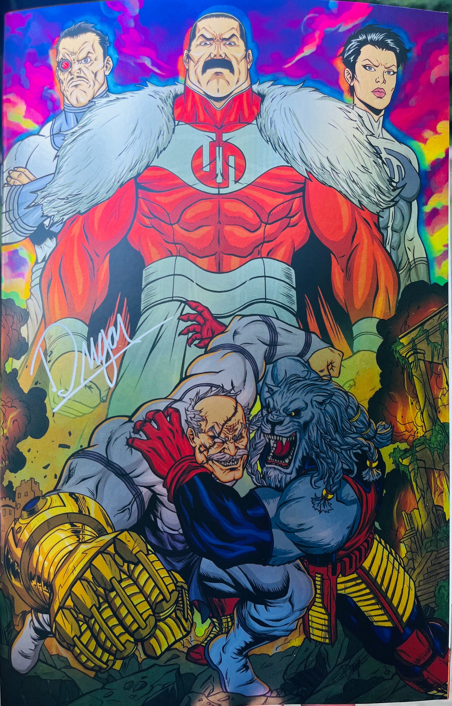 Invincible Universe: Battle Beast #12 Deegan Puchkors, Nerd Honey DragonCon Exclusive Virgin Foil Variant