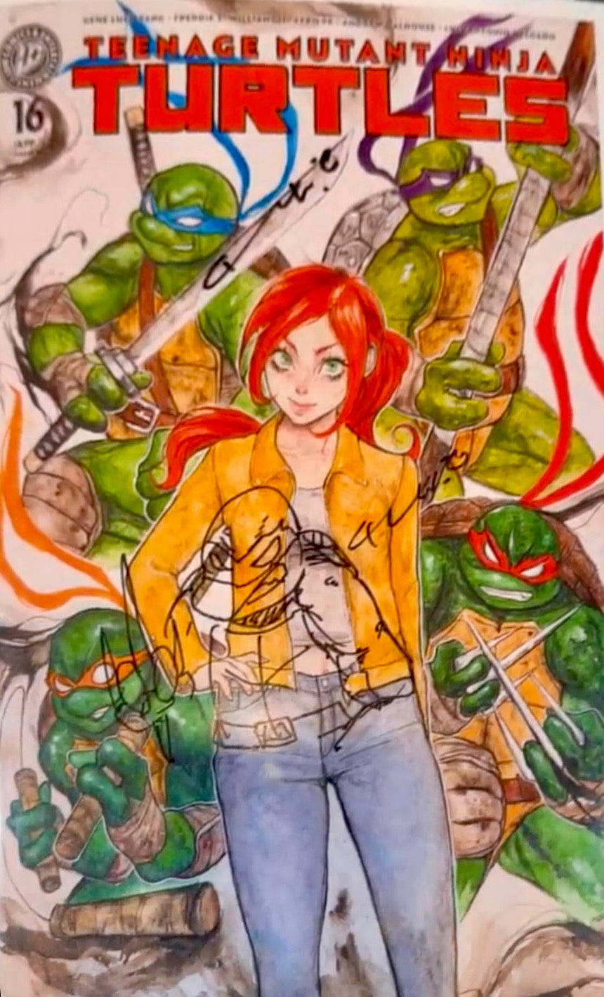 TMNT #16 – Genki Eguro Variant ✍️ 2X Signed & Remarked
