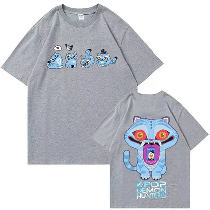 🐯 Derpy Tiger KPop Demon Hunters Tee – Harajuku Style
