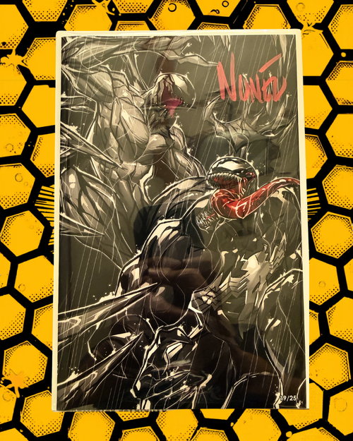 Venom vs Carnage B/W Edition | Shadow Rain Exclusive ⚫⚪ Limited to ONLY 25 Copies – Copy #19/25 ✍️ Signed by Eddie Nunez