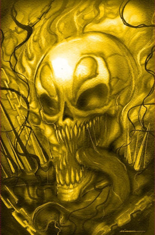 🕷️ Venomized Ghost Rider – Regal Gold Variant Cover (Nerd Honey x Görkem Demir | LTD 30 w/ COA)