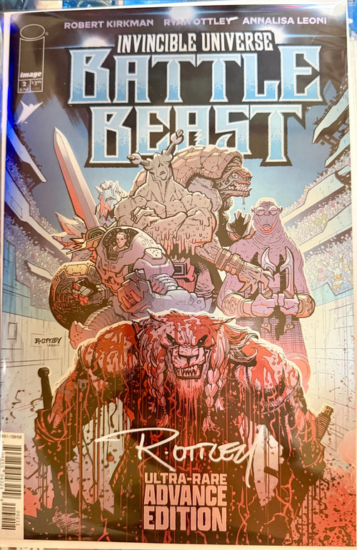 🐱 Invincible: Battle Beast #2 – Ultra-Rare Advance Edition (Signed) Big hits. Bigger Beast.